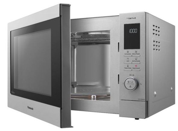 Panasonic NN-CD88, microondas con función horno y Airfryer, 1300W, 34L, inox