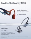 Auriculares Conducción Ósea, Shokz OpenSwim Pro, Bluetooh + Almacenamiento interno 32Gb, Especifico para nadar, Diseño Open-Ear, Llamadas nítidas, Hasta 9 horas de batería