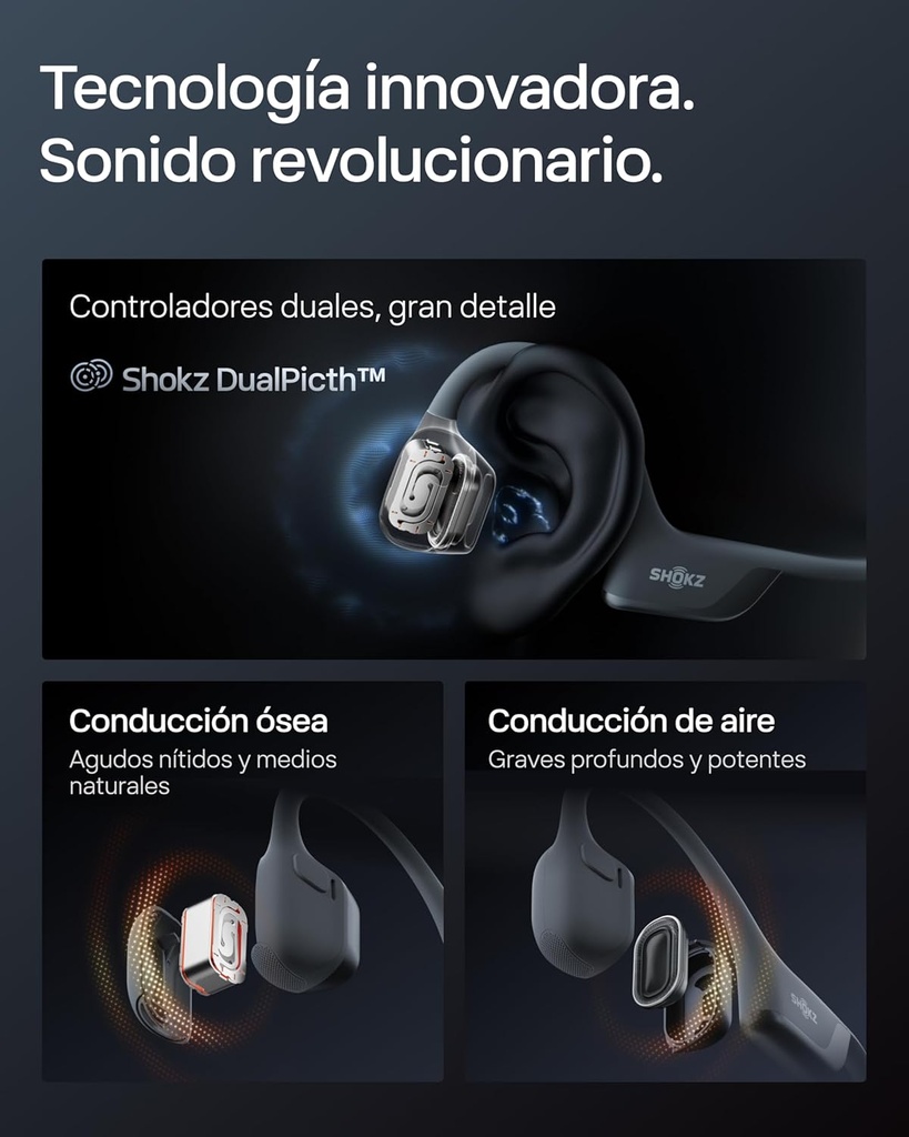 Auriculares conducción ósea, Shokz OpenRun Pro 2,