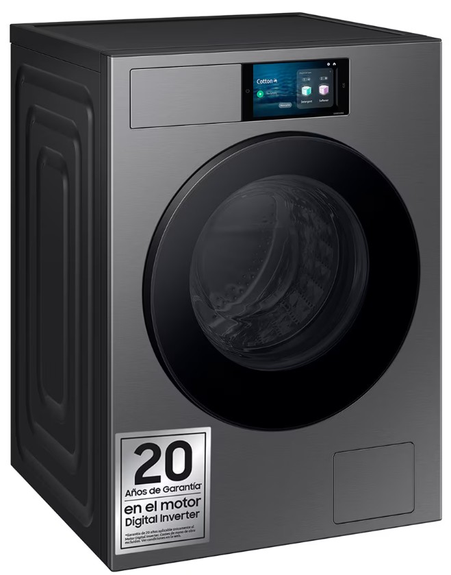 Samsung WF90F09C4SU3, lavadora de carga frontal, 9kg, 1400rpm, autodosificación, grafito, clase A