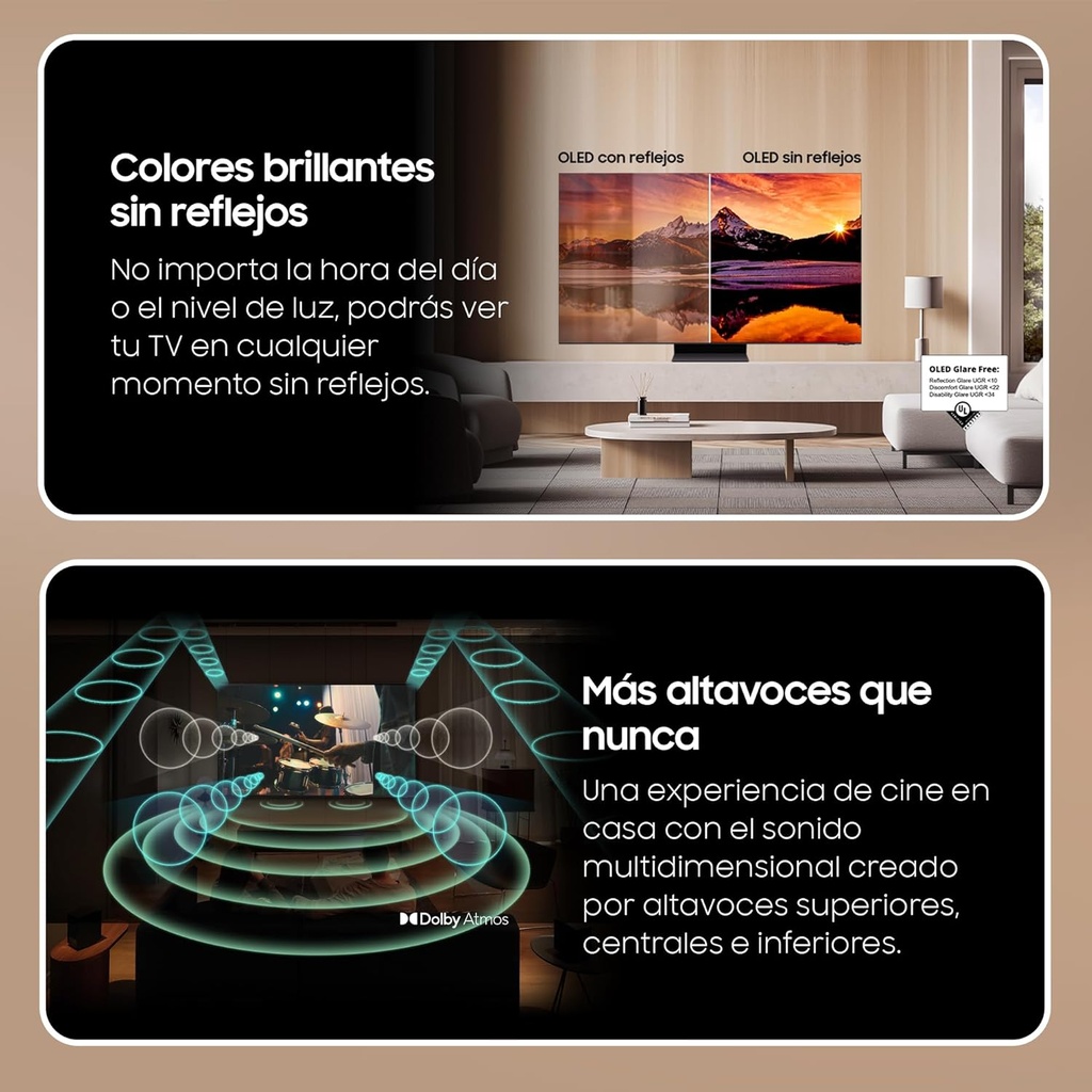 Samsung TV TQ55S95DA, 55 Pulgadas, TV OLED con 4K HDR, Smart TV Tizen