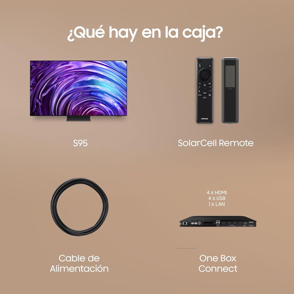 Samsung TV TQ55S95DA, 55 Pulgadas, TV OLED con 4K HDR, Smart TV Tizen