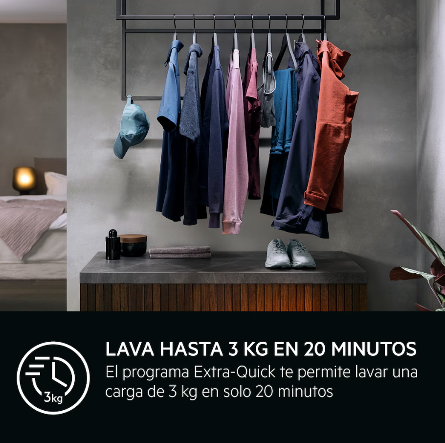 AEG LFSR8514L6O, Lavadora de libre instalación, Serie 8000, PowerCare, Blanco