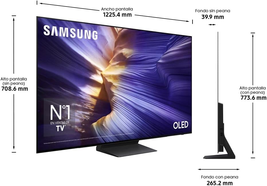 Samsung TV TQ55S93FA, 55 Pulgadas, TV OLED con 4K HDR, Smart TV Tizen