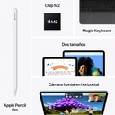 Apple iPad Air, 2024, 11", Chip M2, 128GB, Wi-Fi, pantalla Liquid Retina, color gris espacial