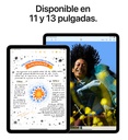 Apple iPad Air, 2024, 11", Chip M2, 256GB, Wi-Fi, pantalla Liquid Retina, color gris espacial