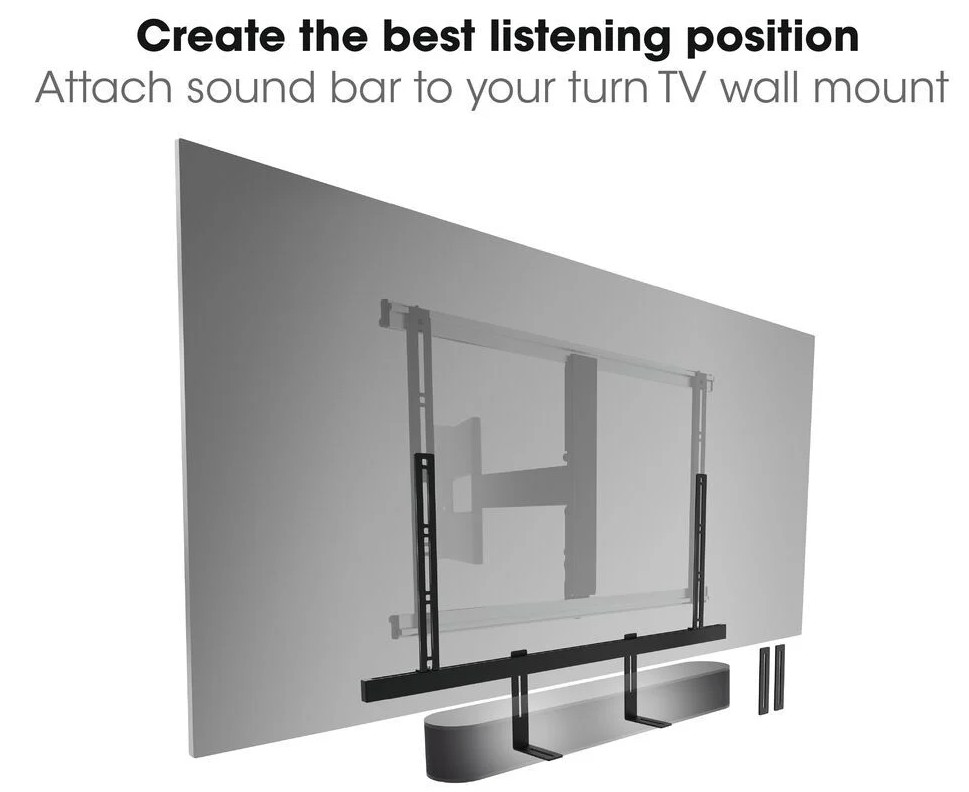 Vogel's SOUND 3550, soporte fijo, para barra de sonido, negro