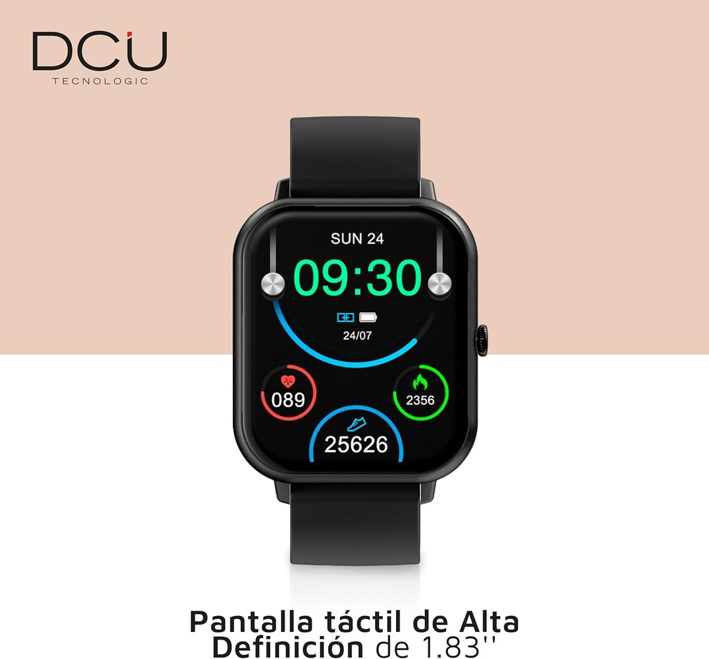 Smartwatch Curved Glass PRO Negro