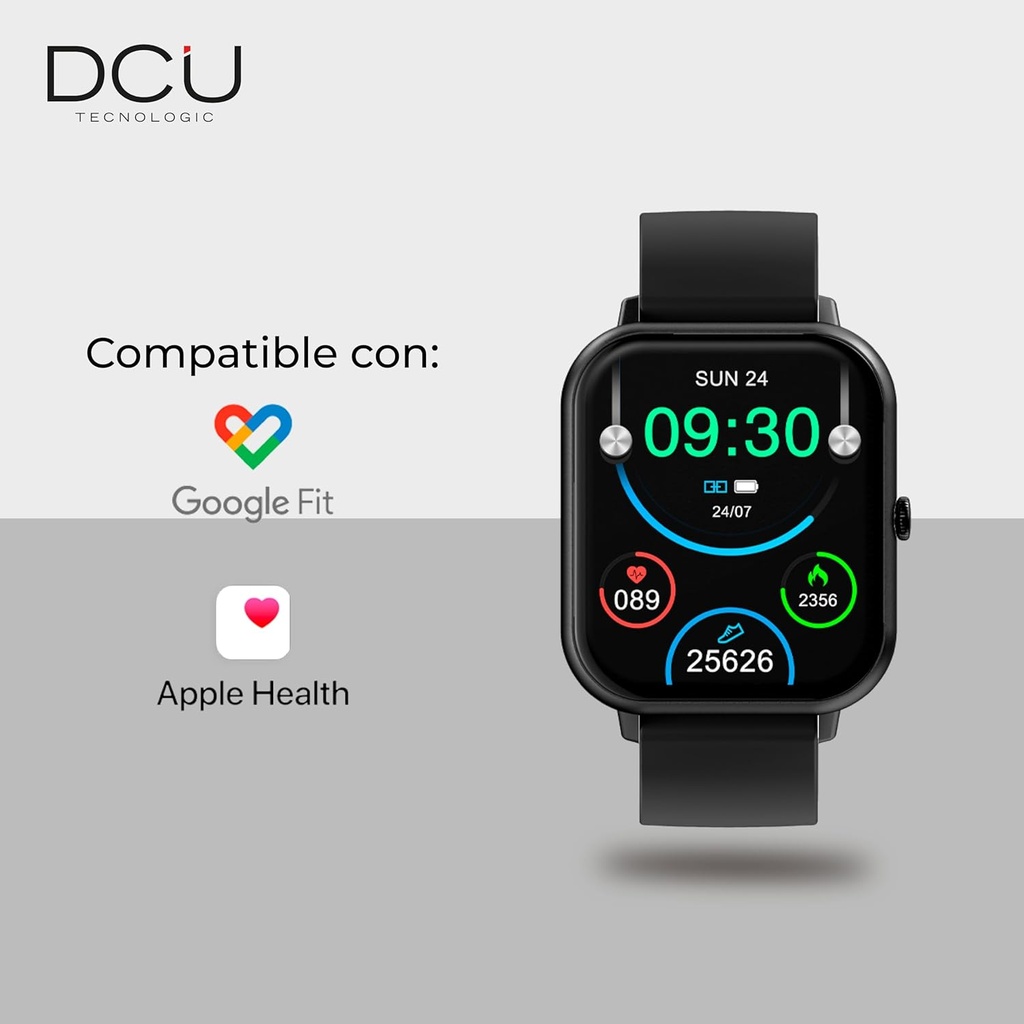 Smartwatch Curved Glass PRO Negro