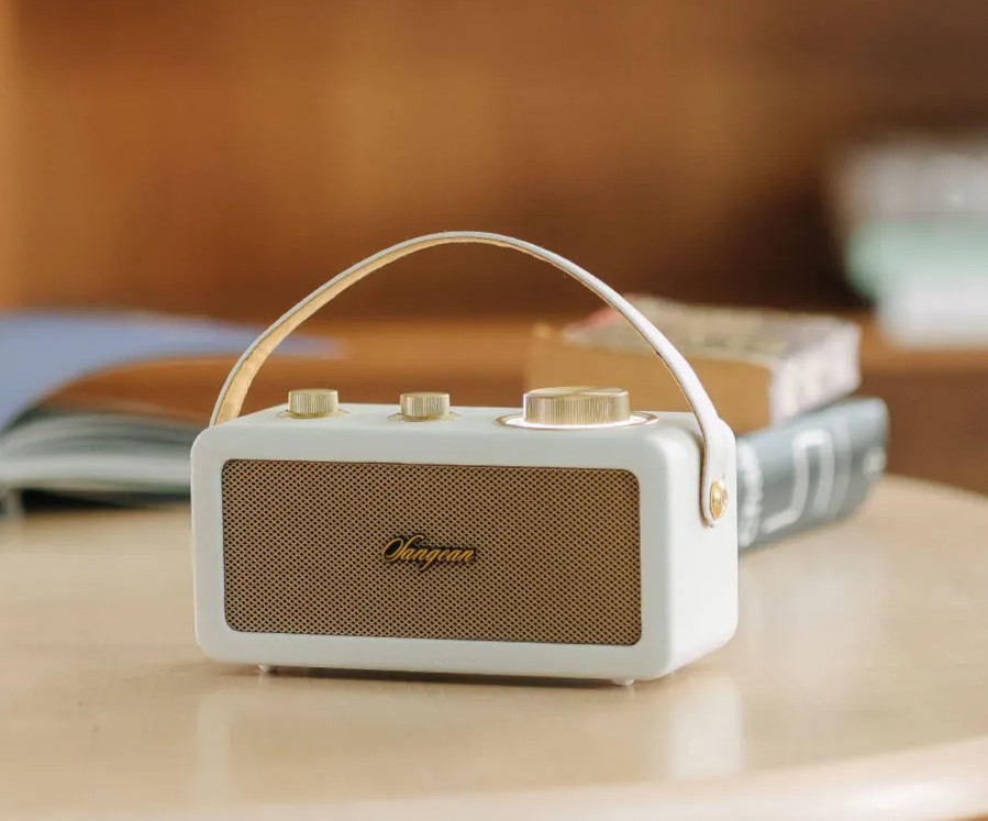 Sangean RA-101, diseño retro de madera y piel sintética, Bluetooth 5.0