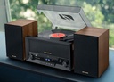 Muse MT-120 MB Microsistema estéreo con Altavoces, Madera/Negro