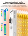 Midea NY2311-20M, radiador de 11 elementos, 2300w, termostato regulable, blanco