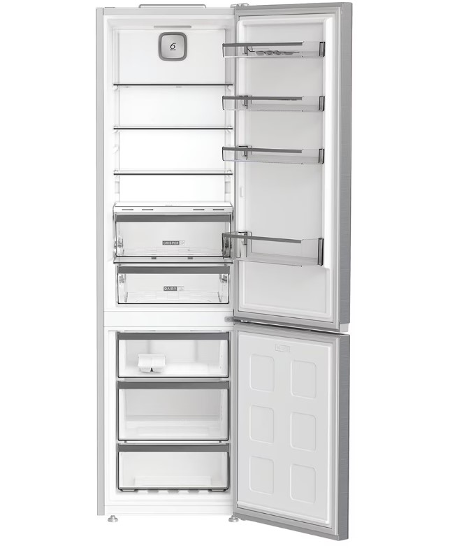 Whirlpool WHK 26404 XP7E, frigorífico combi, Dual No Frost, 249l, 203.5x59.7, color inox, clase B