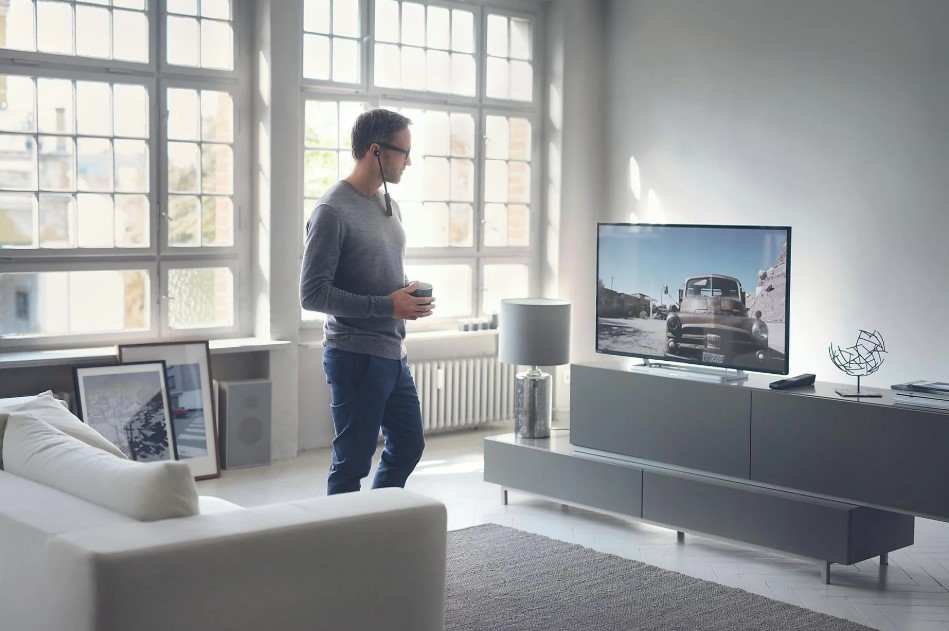 Sennheiser RS5200, auriculares para TV , Claridad de diagolo, totalmente digital con entrada Optica, Hasta 12 horas de batería, encendido y apagado auto, control sencillo de volumen