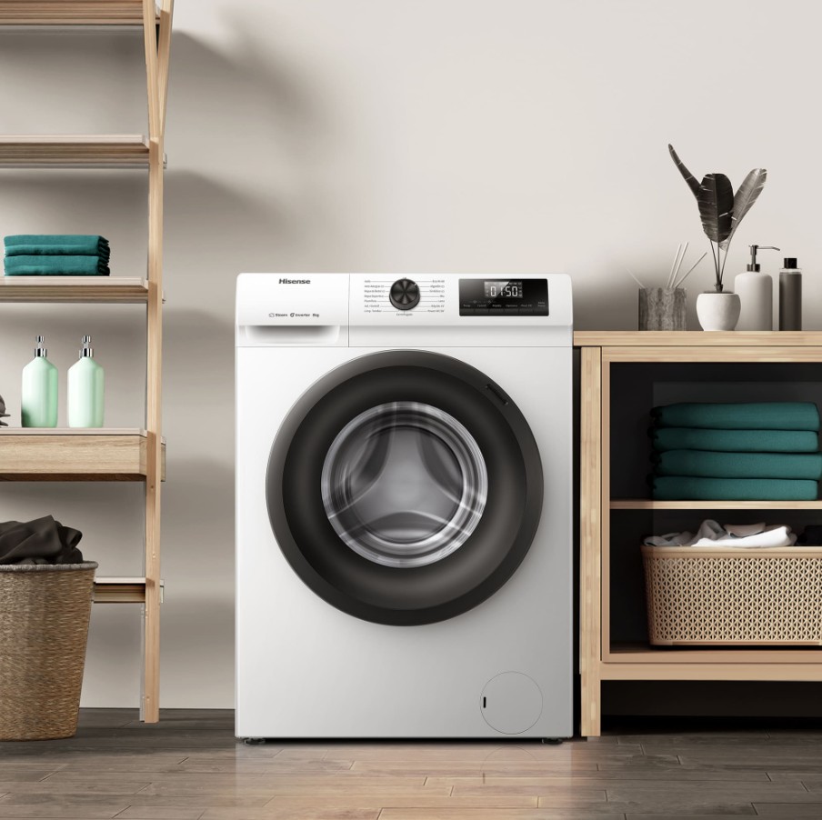 Hisense WF1Q8041BW, lavadora de carga frontal, 1400rpm, 8kg, blanca, clase A -20%
