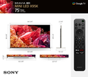 TELEVISOR  4K 75" SONY XR75X95K Mini LED y XR Backlight Master Drive