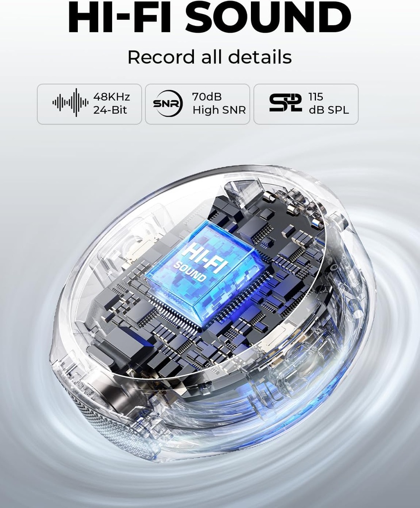 Hollyland Lark M2 Combo DUO Micrófono Inalámbrico para Cámara, iPhone, Android,  ENC, Duración 40H, Micrófono Boton para Livestreaming