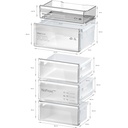 Bosch KGN392XCF, Frigorífico combinado de libre instalación 203 x 60 cm Acero negro antihuellas, Total NoFrost