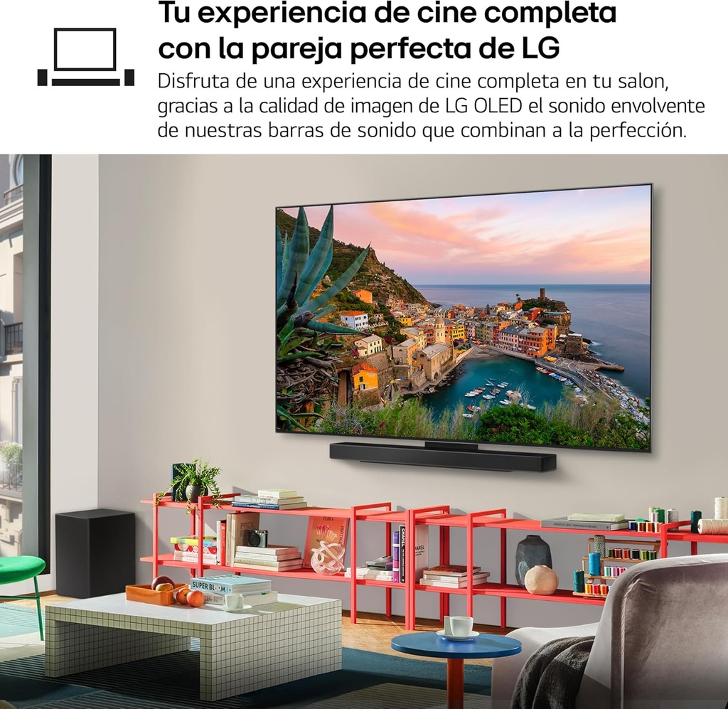 LG OLED65B56LA, TV OLED 65", 4K, 120Hz, Procesador 4K IA α8 Gen2, Smart TV