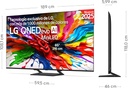 LG 85QNED93A6, TV QNED 85" MiniLed, 4K Ultra HD, 120Hz, webOS 25, procesador α8 AI Gen2, Smart TV