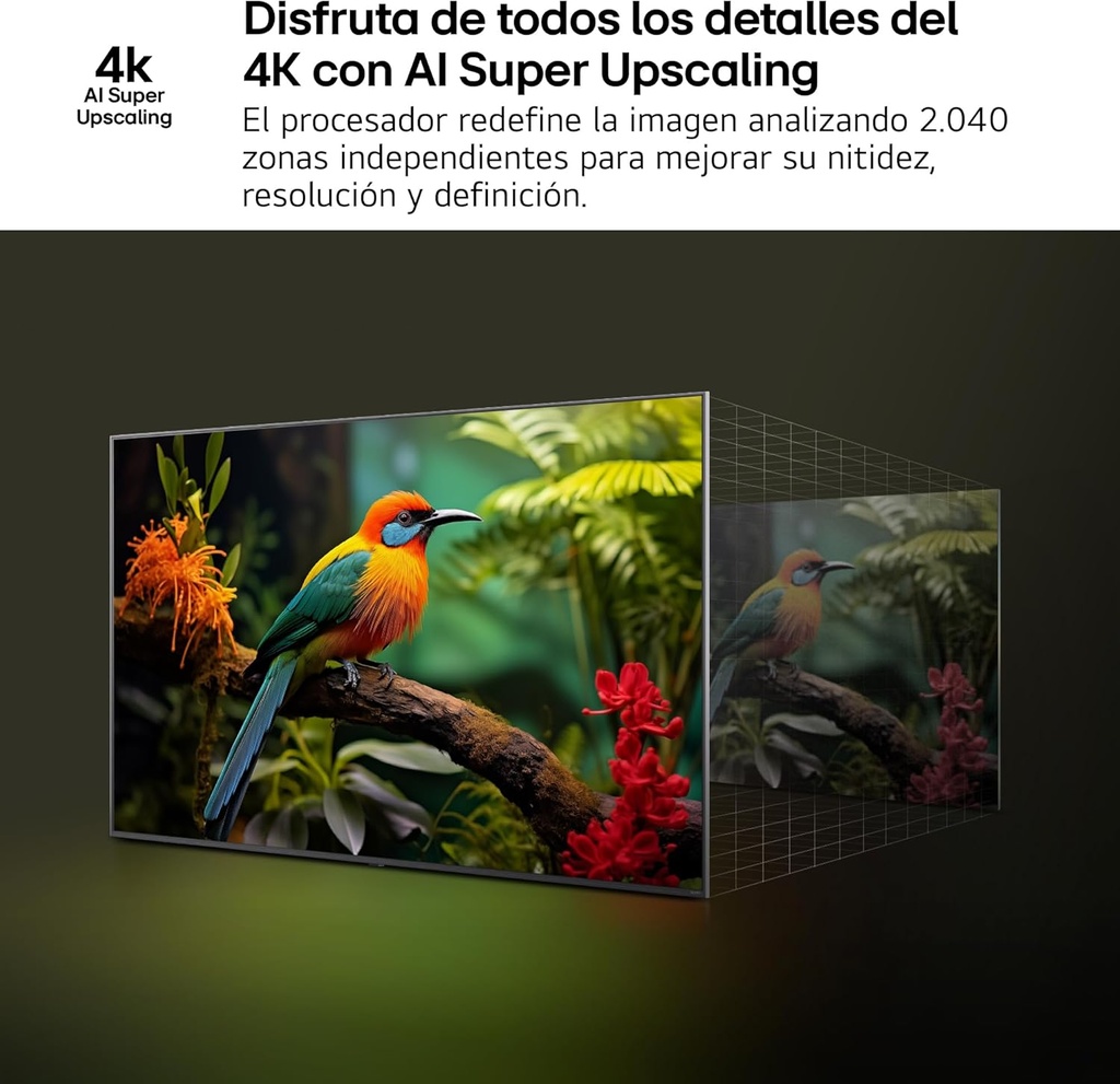 LG 85QNED93A6, TV QNED 85" MiniLed, 4K Ultra HD, 120Hz, webOS 25, procesador α8 AI Gen2, Smart TV