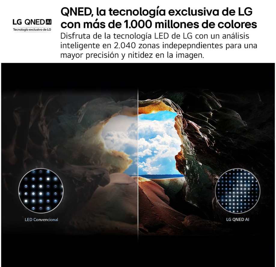LG 43QNED87A6D, TV QNED 43'' MiniLed, 4K Ultra HD, 60Hz, webOS 25
