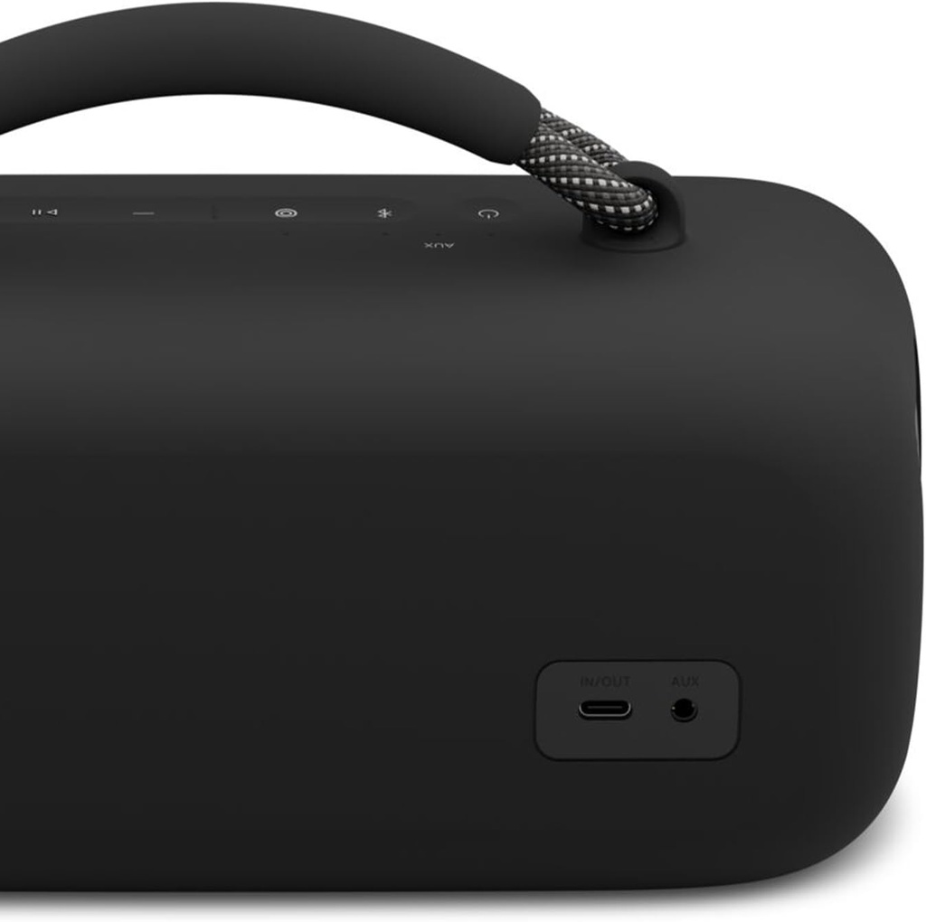 Bose SoundLink SLMax, altavoz portátil,  Bluetooth resistente al agua, hasta 20 horas de autonomía, USB-C, entrada AUX de 3,5 mm