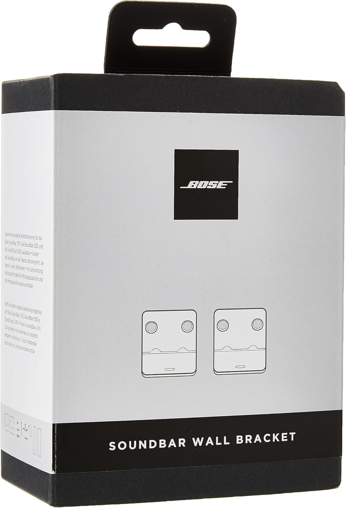 Bose Soundbar Wall Bracket, Soporte de pared para barras de sonido Bose Soundbar 600, 700 y 900, Soundbar Ultra, SoundTouch 300 y Bose TV speaker