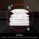 Secadora con Inteligencia artificial 18kg, D, con Bomba de calor Dual Inverter, Direct Drive , Inox antihuellas , Serie XXL