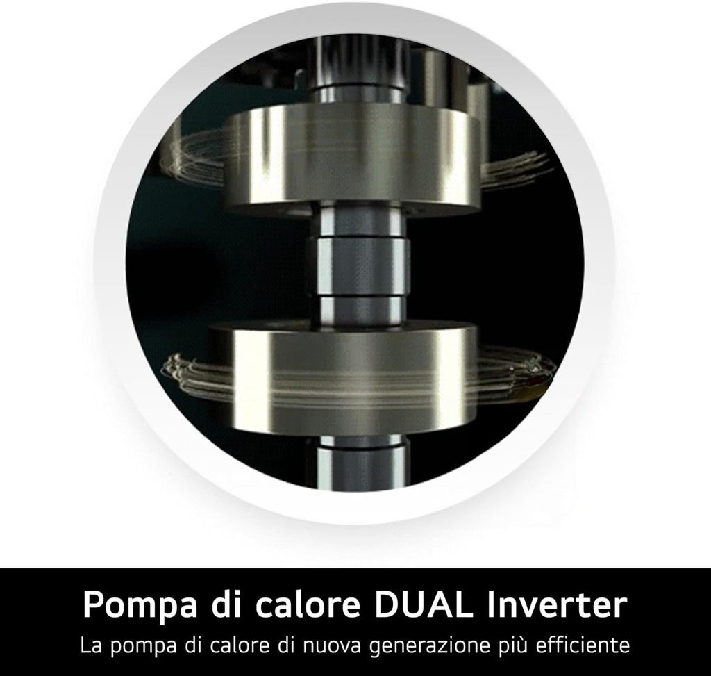 Secadora con Inteligencia artificial 18kg, D, con Bomba de calor Dual Inverter, Direct Drive , Inox antihuellas , Serie XXL