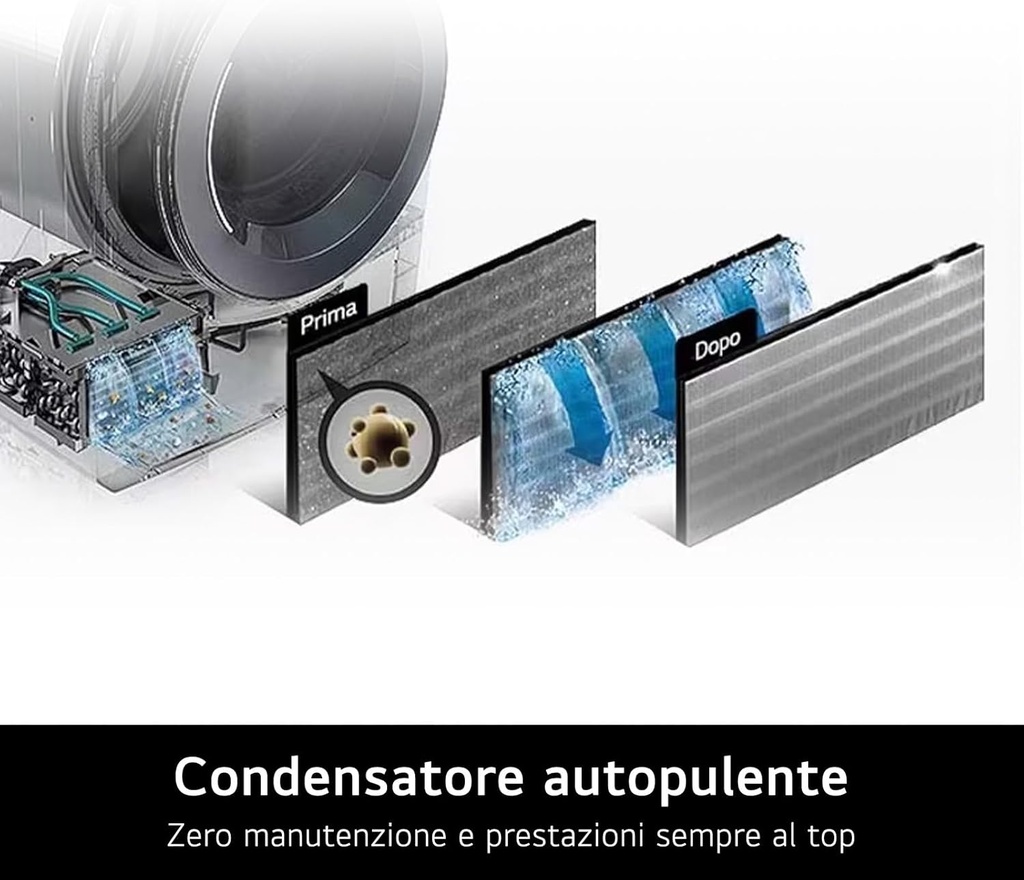 Secadora con Inteligencia artificial 18kg, D, con Bomba de calor Dual Inverter, Direct Drive , Inox antihuellas , Serie XXL