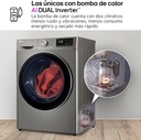 LG RH90V9PV2N, Secadora 9kg, A+++, con Bomba de calor Dual Inverter, Inox Antihuellas, Serie 900