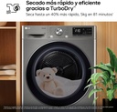 LG RH90V9PV2N, Secadora 9kg, A+++, con Bomba de calor Dual Inverter, Inox Antihuellas, Serie 900