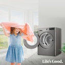 LG RH90V9PV2N, Secadora 9kg, A+++, con Bomba de calor Dual Inverter, Inox Antihuellas, Serie 900