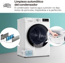 LG RH80V9AV4N Secadora 8kg, C, con Bomba de calor Dual Inverter, Blanca, Serie 900