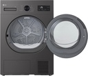 LG RHA1008NDK Secadora 8kg, D, con Bomba de calor , Negro grafito silver, Serie 100