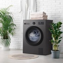 LG RHA1008NDK Secadora 8kg, D, con Bomba de calor , Negro grafito silver, Serie 100