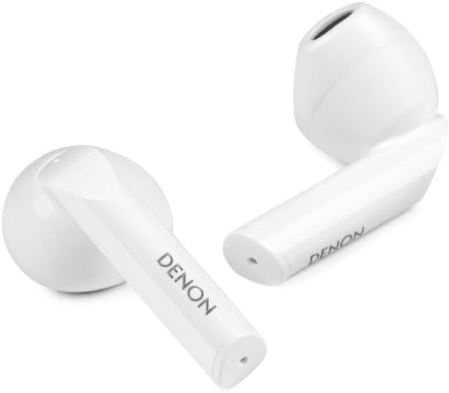 Denon AH-C500W Auriculares intrauditivos inalámbricos, Resistentes al Agua, con micrófono Integrado, Color Negro