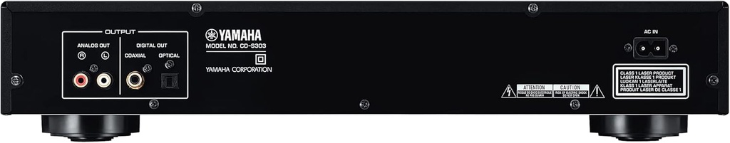 Yamaha CD-S303, reproductor de CD con DAC de alto rendimiento de 192 kHz/24 bits, Pure Direct, puerto USB