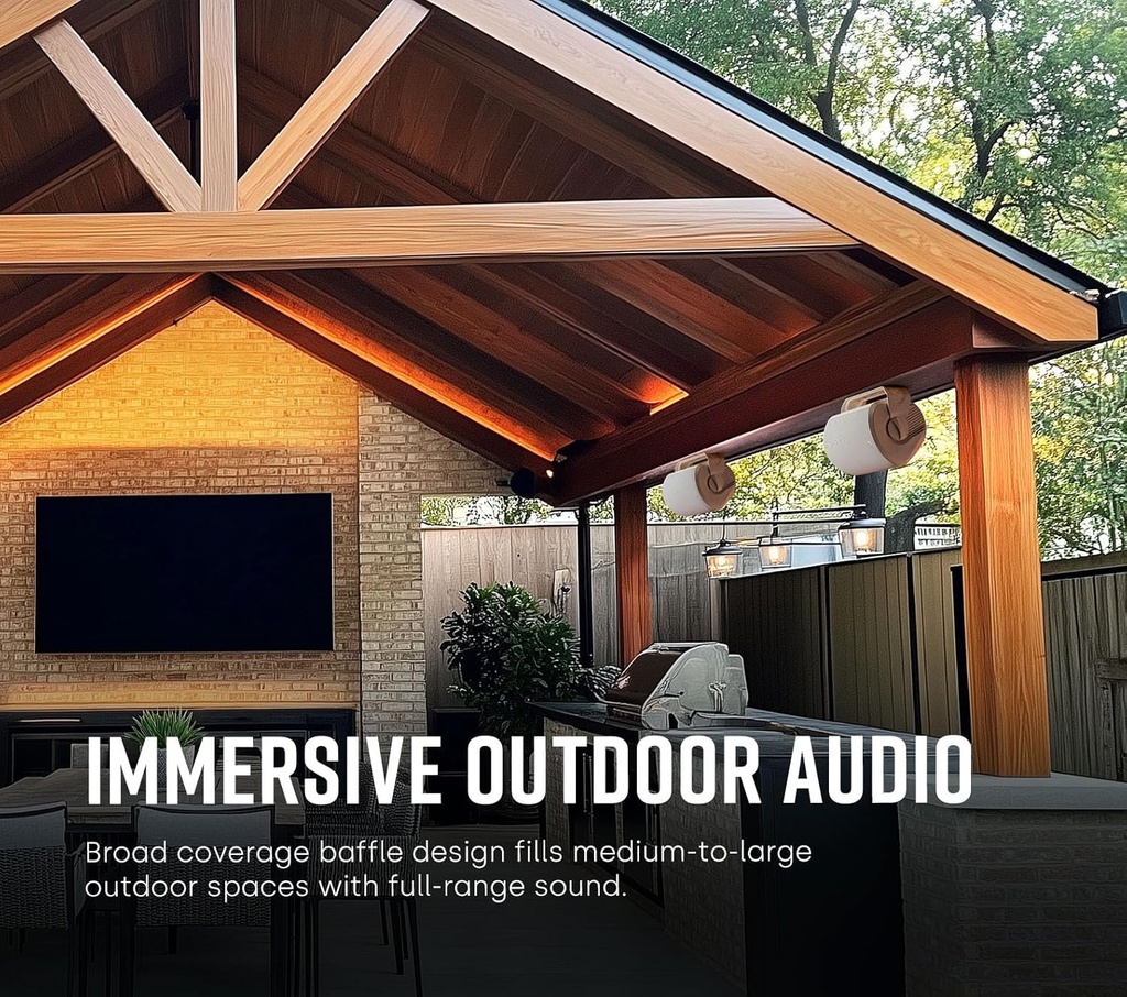 Polk ATRIUM 6, Pareja de altavoces de exterior, resistentes al clima