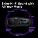 Yamaha R-N600 A, Receptor de canales Hi-Fi, con MusicCast y streaming inalámbrico, audio de alta resolución, SABRE DAC y Pure Audio Fidelity