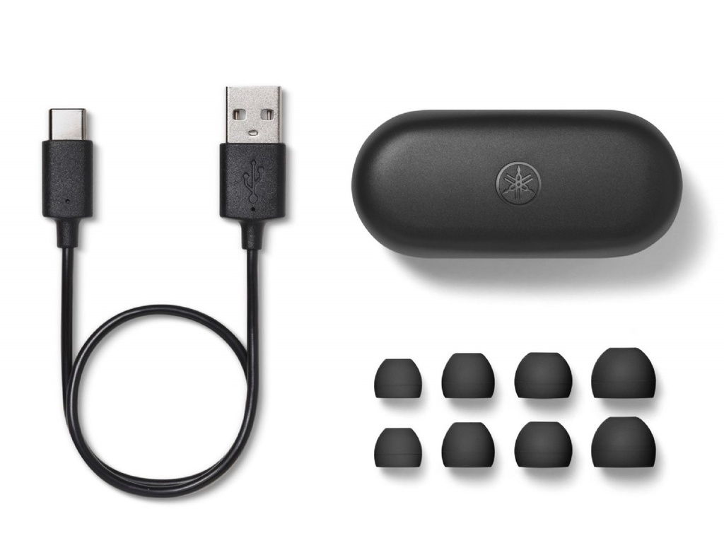 Yamaha TW-E3C, Auriculares inalámbricos pequeños con sonido ambiental, llamadas de voz claras y modo de juego