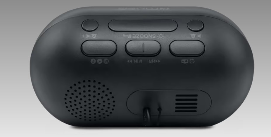 Muse M-15 GL, Radio Despertador, Doble Alarma, Radio FM, Negro