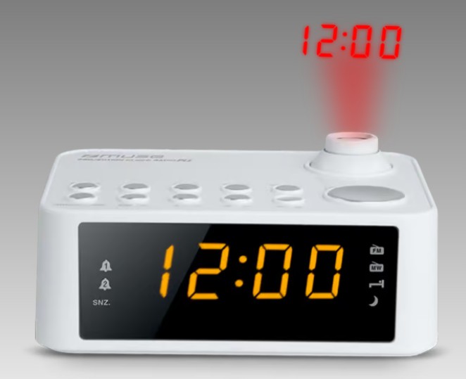 Muse M-178 P, Radio Despertador Am/fm Con Altavoz Integrado Y Proyector