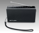 Muse M-030 R, Radio portátil, 2 bandas (FM/AM), Antena telescópica, Encendido y apagado en el botón de volumen, Toma de auriculares, Entrada auxiliar mini-jack