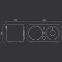 Muse M-095 BT, Radio Analógica FM con Bluetooth