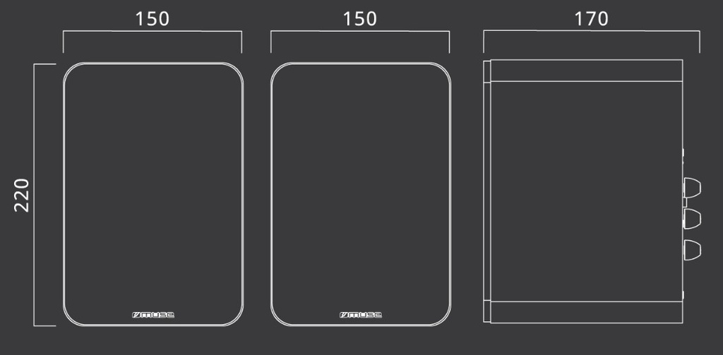 Muse M-620 SH, altavoces de estantería amplificados Bluetooth, 150w , USB, Jack, RCA, mando a distancia