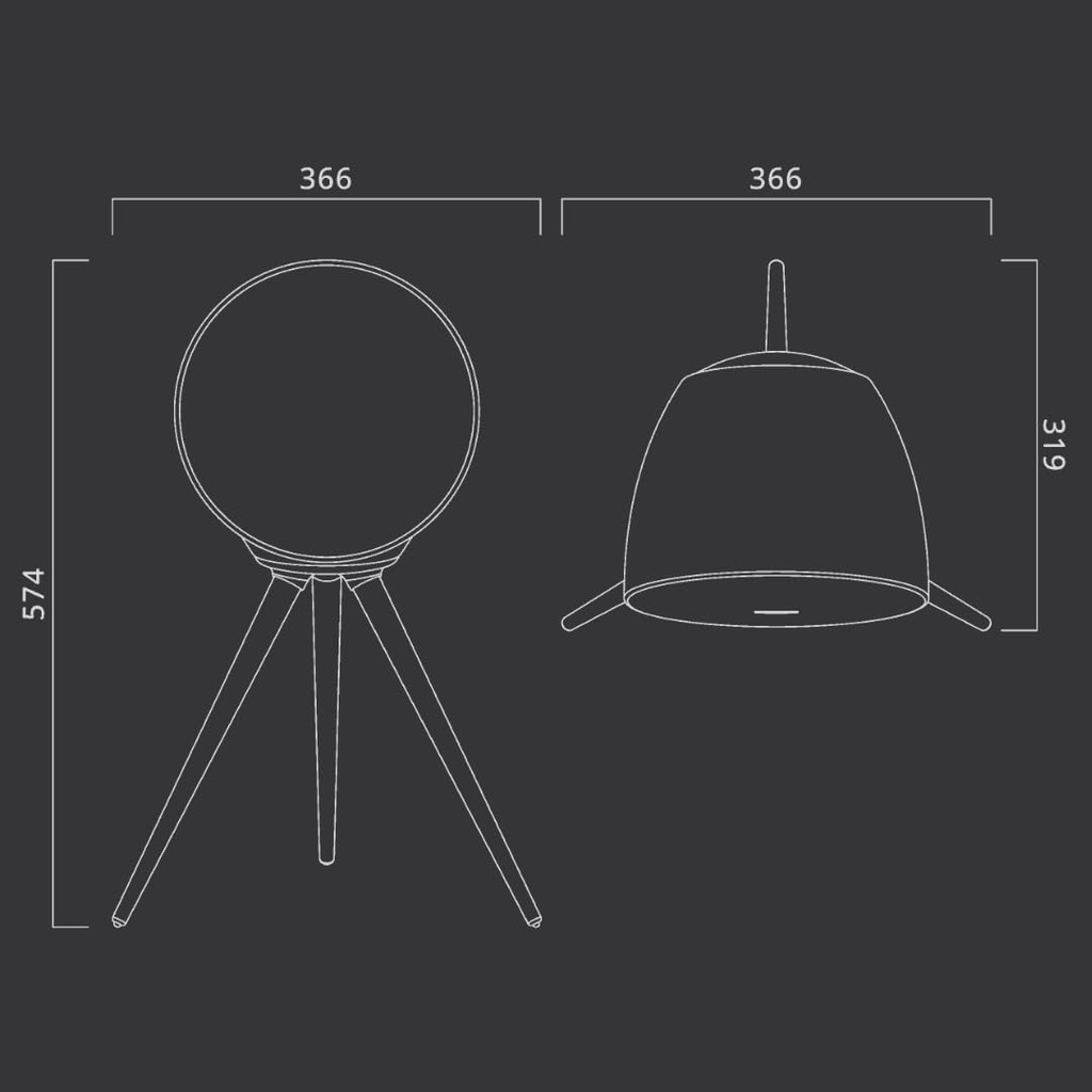 Muse ML-655 BT, Altavoz Bluetooth portátil con 100w de Potencia, Luces de ambiente de colores, Batería recargable (6.600 mAh), IPx4 contra salpicaduras, Mando a distancia, Trípode, Posibilidad de par-estéreo
