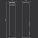 Muse M-1350 BTC, Torre Bluetooth, NFC, Potencia de 180 W, Reproductor CD-MP3, Radio FM, PLL, Reproductor / Cargador USB, RCA jack jack + entrada auxiliar jack, Mando a distancia