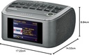 Sangean RCR-11 WF, radio de internet, Pantalla de 3.2", Dab+, WiFi, MP3/WMA, negro
